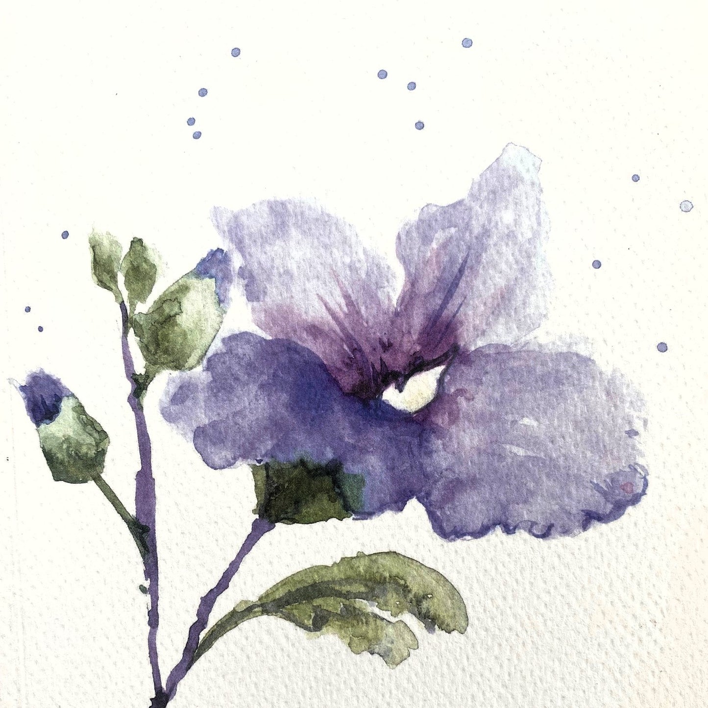 Cuaderno con diseño a la acuarela Hibisco