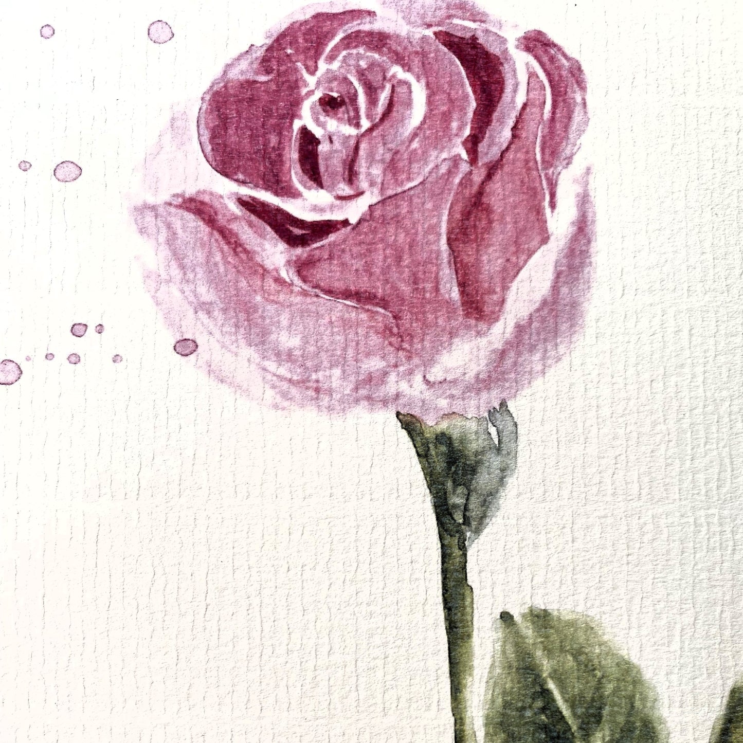 Cuaderno con diseño a la acuarela Rosa