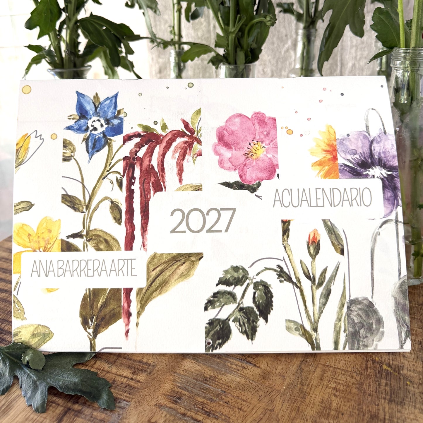 Acualendario de pared 2027 Flores que curan