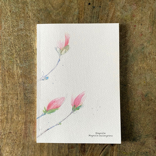 Cuaderno con diseño a la acuarela Magnolia