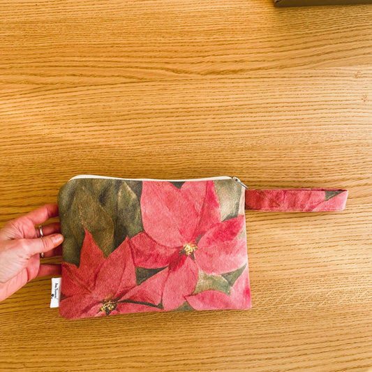 Bolso de mano Flor de pascua rosa