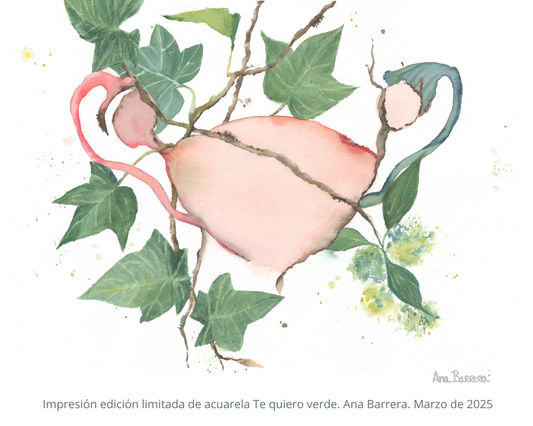 Póster "Te quiero verde" - lámina print de acuarela